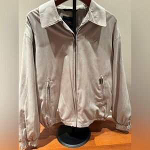 NWOT Weatherproof The Greenbrier Men’s Beige Zip Up Jacket Size M Casual Resort‎